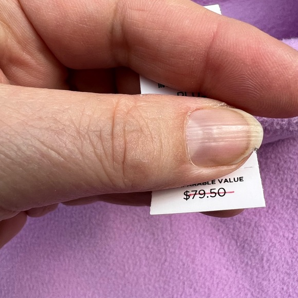 NWT Talbots Soft & Cozy Pretty Lavender Fleece Turtle Neck Long Sleeve Top - Picture 5 of 6